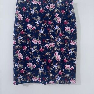 Philosophy Navy Floral Pencil Skirt